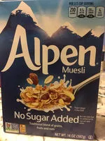 Mängden socker i No sugar added muesli cereal