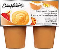 Mängden socker i Butterscotch-flavoured pudding