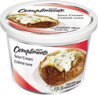 Mängden socker i Sour cream