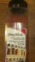 Mängden socker i Simulated bacon bits contain no meat