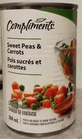 Mängden socker i Pois sucrés et carottes