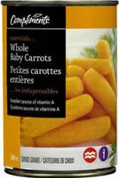 Mängden socker i Whole baby carrots
