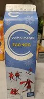 Mängden socker i Compliments egg nog