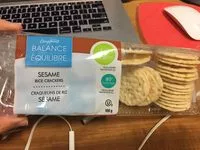 Mängden socker i Sesame rice crackers