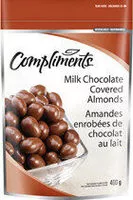 Mängden socker i Milk chocolate covered almonds