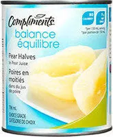 Mängden socker i Pear halves in pear juice from concentrate