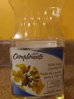 Mängden socker i Pure canola oil