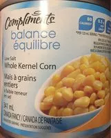 Mängden socker i Low salt whole kernel corn