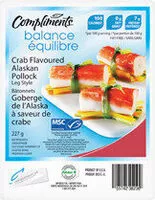 Mängden socker i Crab-flavoured alaskan pollock leg-style