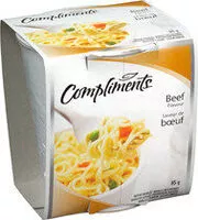 Mängden socker i Beef flavour instant noodles in a cup