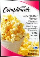Mängden socker i Extra butter flavour microwave popping corn