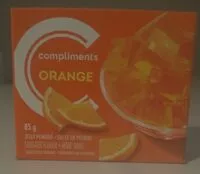 Mängden socker i Orange Jelly Powder