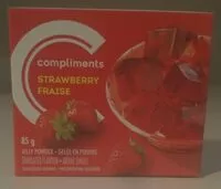 Mängden socker i Strawberry Jelly Powder