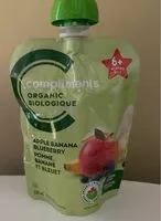 Mängden socker i Purée pomme, banane et bleuet