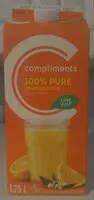 Mängden socker i 100% Pure Low Pulp Orange Juice from Concentrate