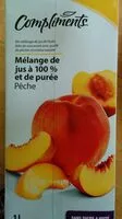 Mängden socker i 100% Peach Juice & Purée Blend
