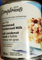 Mängden socker i low fat sweetened condensed milk