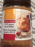 Mängden socker i Natural crunchy peanut butter