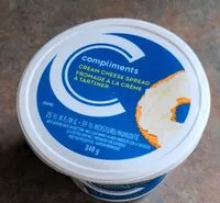 Mängden socker i Cream cheese spread