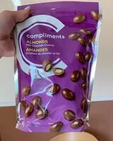 Mängden socker i almonds (milk chocolate covered)