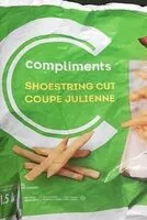 Mängden socker i Frites surgelées coupe julienne