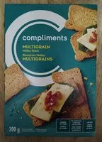 Mängden socker i Multigrain Melba Toast / Biscottes Melba multigrains