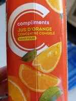 Mängden socker i Jus orange