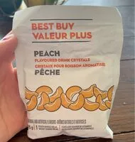 Mängden socker i Peach flavoured drink crystals