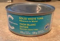 Mängden socker i Thon blanc entier Germon dans l’eau