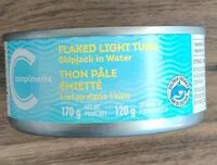 Mängden socker i Flaked Light Skipjack Tuna in Water