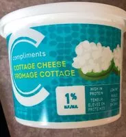 Mängden socker i Fromage cottage