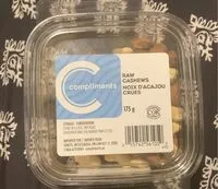 Mängden socker i Raw Cashews
