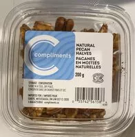 Mängden socker i Natural Pecan Halves