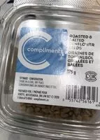 Mängden socker i Roasted and salted sunflower seeds