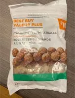 Mängden socker i Fully Cooked Italian-Style Meatballs