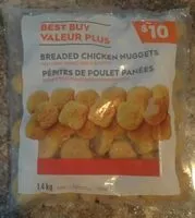 Mängden socker i Breaded Chicken Nuggets