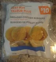 Mängden socker i Fully Cooked Breaded Chicken Burgers