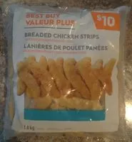 Mängden socker i Breaded Chicken Strips