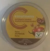 Mängden socker i Naturally Simple Spicy Hummus
