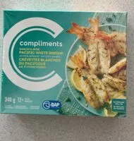 Mängden socker i Crevettes blanches du pacific