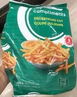 Mängden socker i Frites coupe julienne