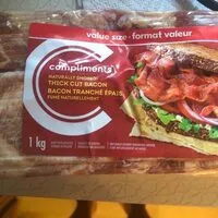 Mängden socker i Naturally Smoked Thick Cut Bacon