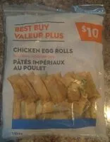 Mängden socker i Fully Cooked Chicken Egg Rolls