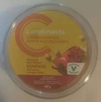 Mängden socker i Naturally Simple Roasted Red Pepper Hummus