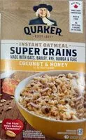 Mängden socker i Instant Oatmeal Super Grains