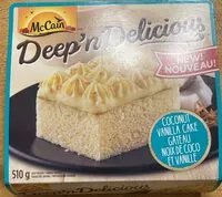 Mängden socker i Gateau Deep’n Delicious noix de coco et vanille