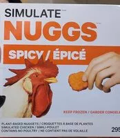 Mängden socker i Simulate Nuggets- spicy