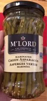 Mängden socker i Asperges vertes Marinées