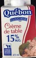 Mängden socker i Creme de table 15%