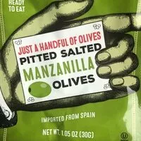 Mängden socker i Just a Handful of Olives Pitted Salted Manzanilla Olives